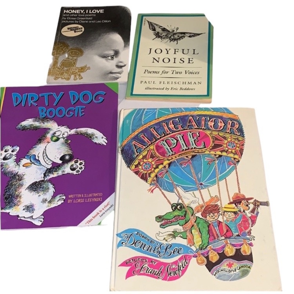 Set of 4 children’s poetry books
